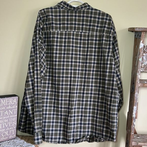 Columbia men’s‎ shirt plaid button down shirt size 1X green long sleeve - Picture 6 of 9